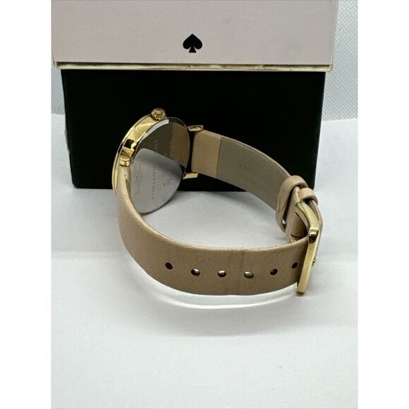 Kate Spade Metro 0073 Women\'s Beige Leather Strap Analog Dial Wrist Watch JNA141 main image 9